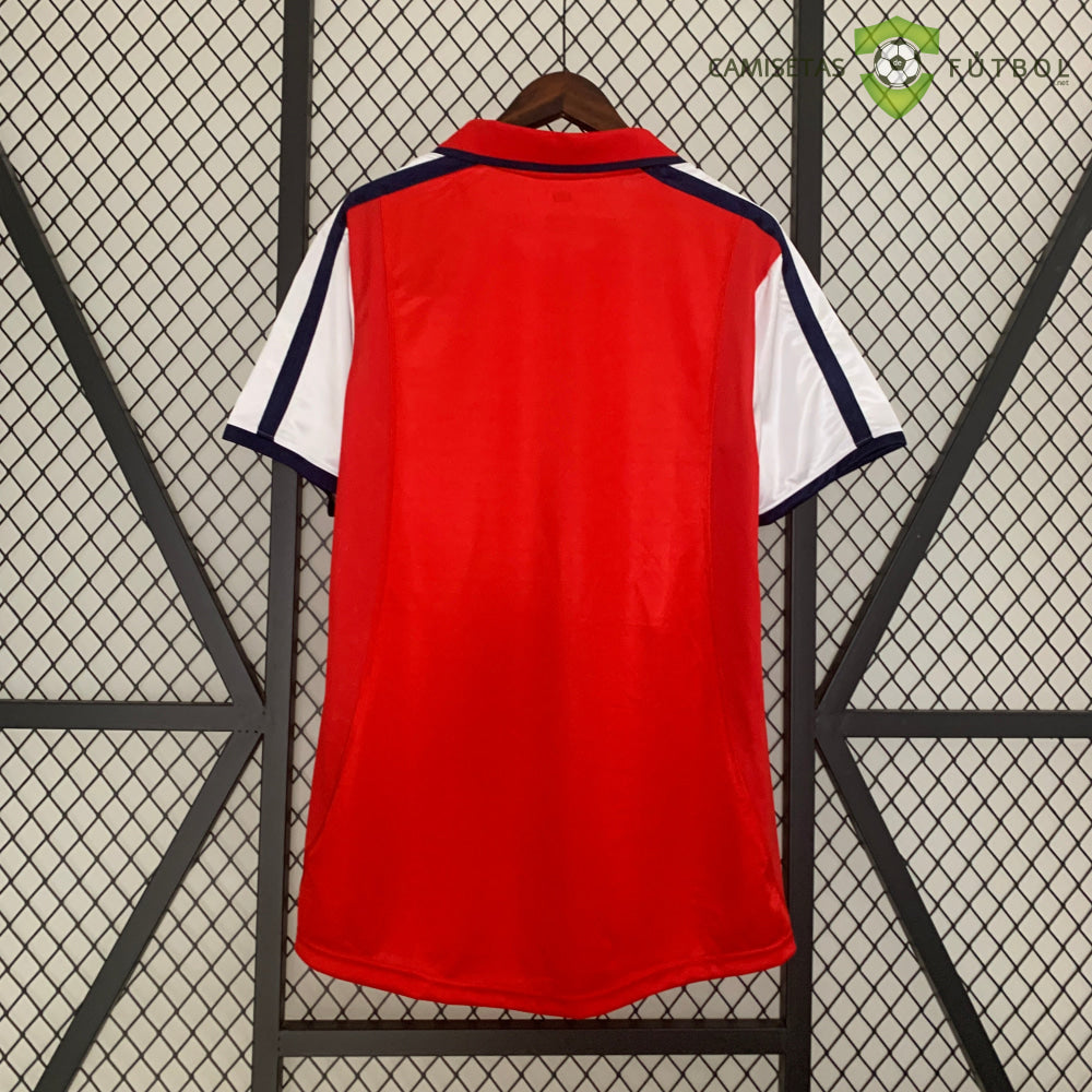 Camiseta Arsenal 01-02 Local (Versión Retro) De Futbol