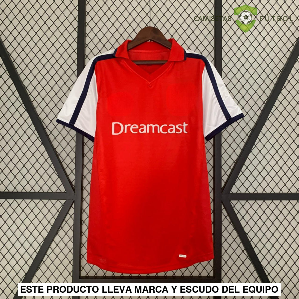 Camiseta Arsenal 01-02 Local (Versión Retro) De Futbol