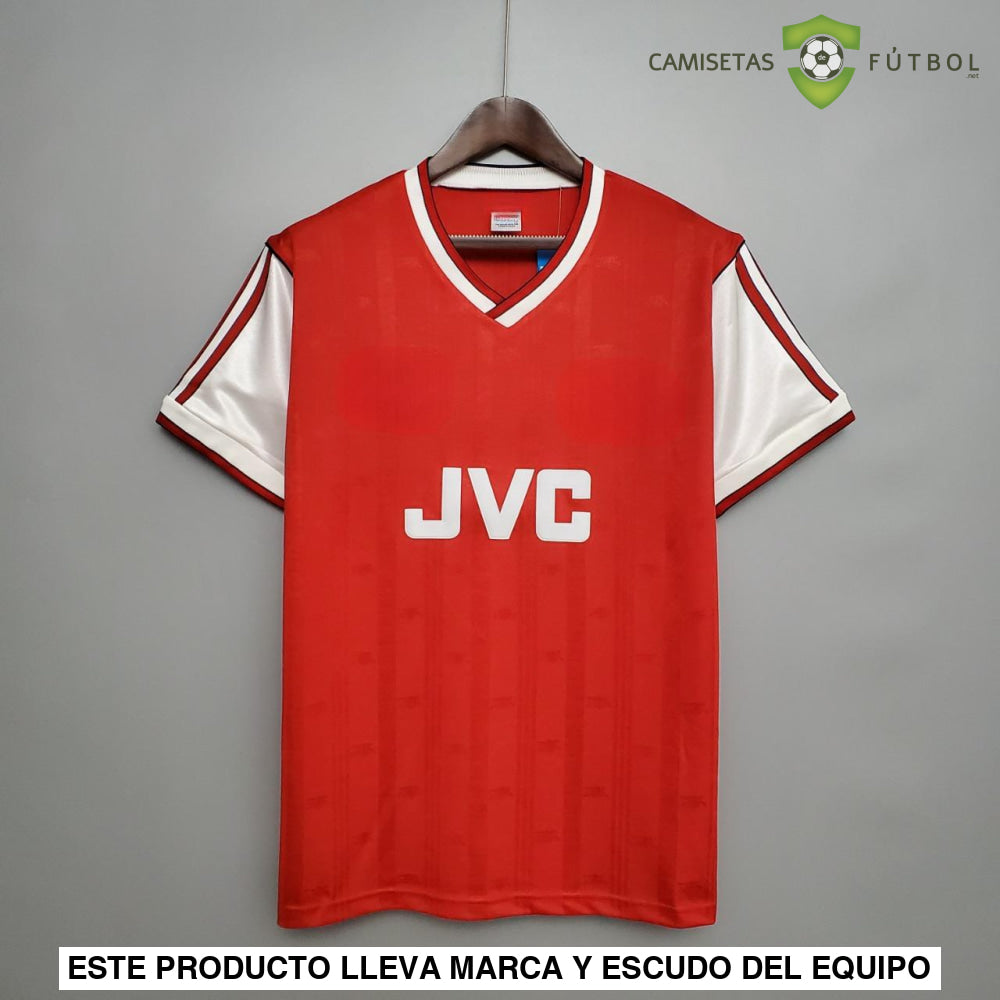 Camiseta Arsenal 86-87 Local (Versión Retro) De Futbol