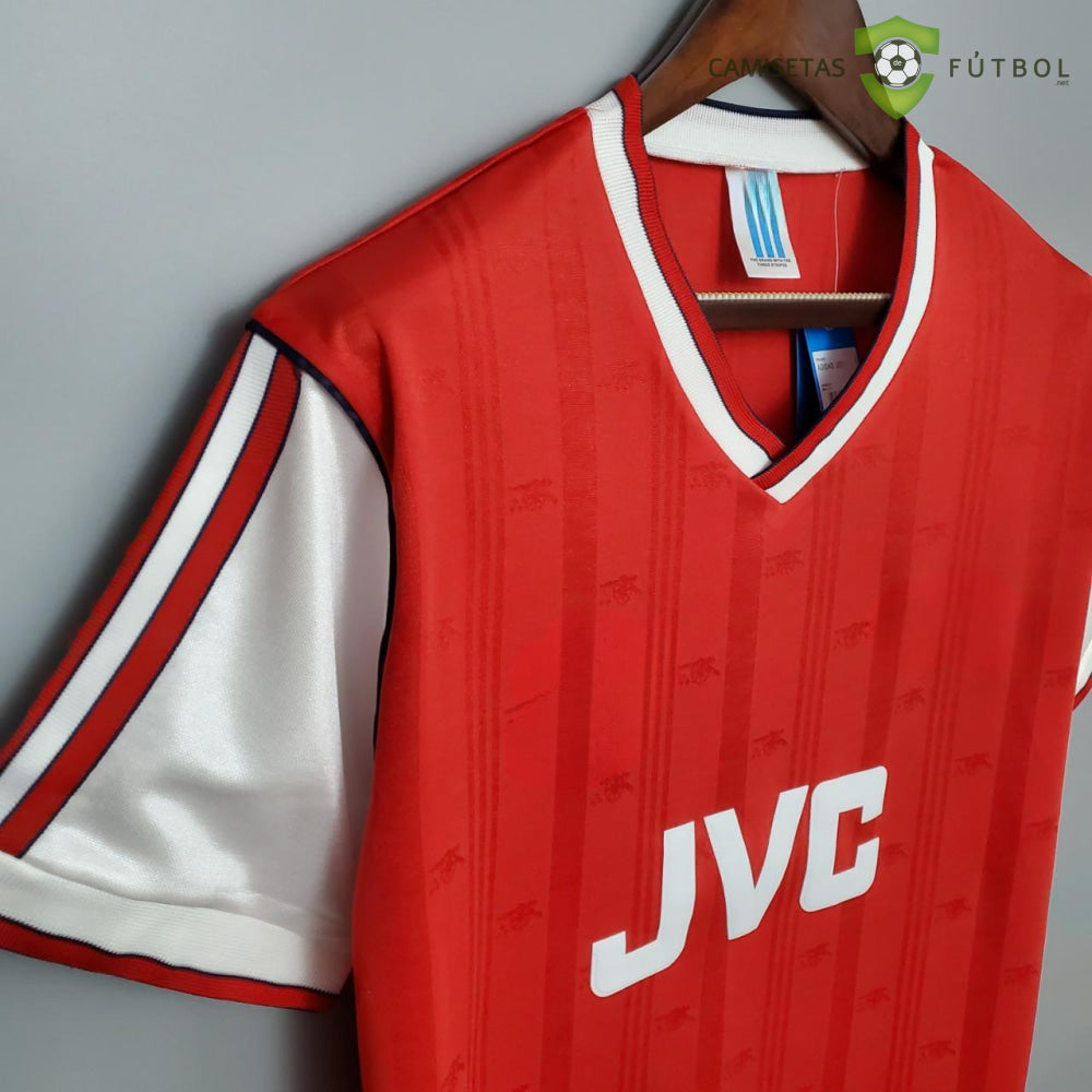 Camiseta Arsenal 86-87 Local (Versión Retro) De Futbol