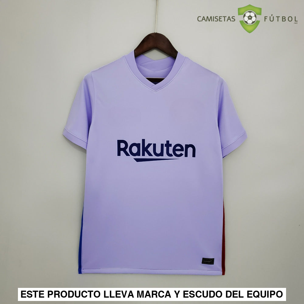 Camiseta Barcelona 21-22 Visitante (Versión Retro) De Futbol