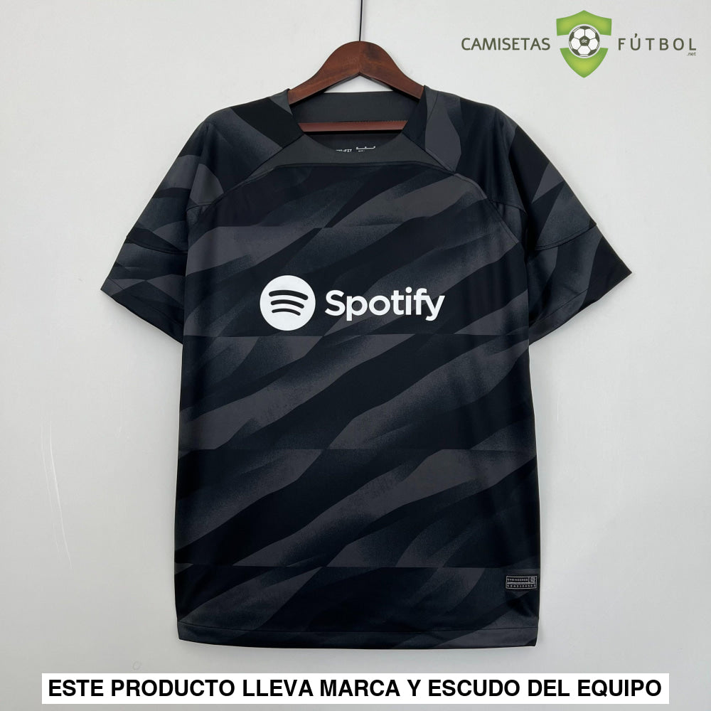 Camiseta Barcelona 23-24 Portero Negro Parche Especial