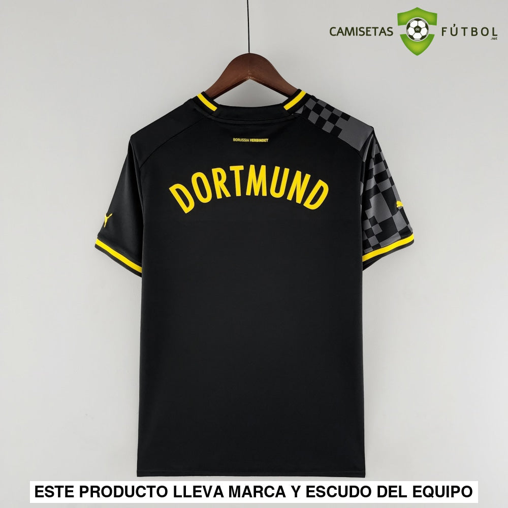 Camiseta Borussia Dortmund 22-23 Visitante Personalizado