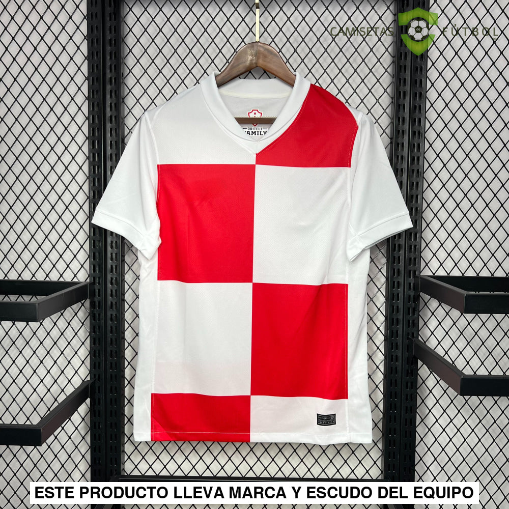 Camiseta Croacia 24-25 Local Uefa Euro 2024 De Futbol