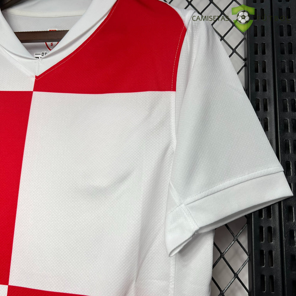 Camiseta Croacia 24-25 Local Uefa Euro 2024 De Futbol