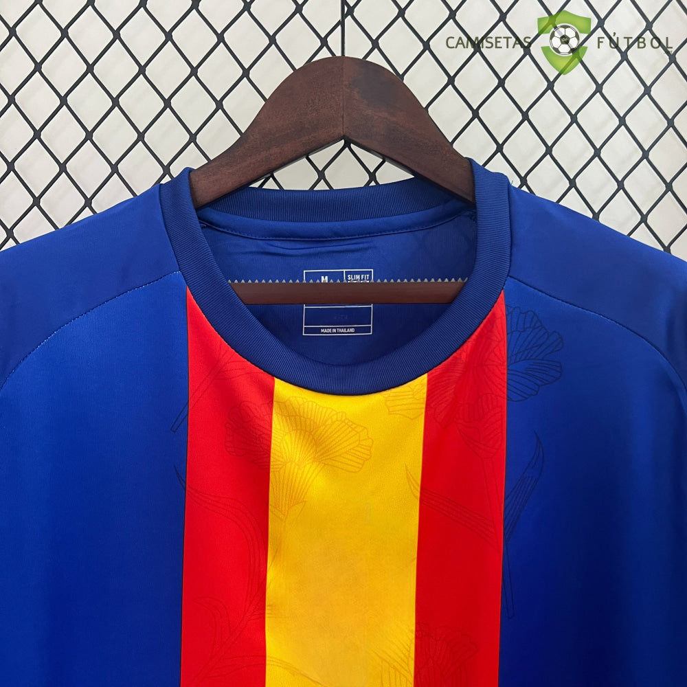 Camiseta España 24-25 Entreno Azul De Futbol