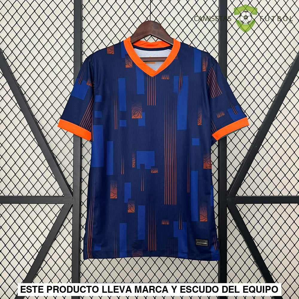 Camiseta Holanda 24-25 Visitante Uefa Euro 2024 De Futbol