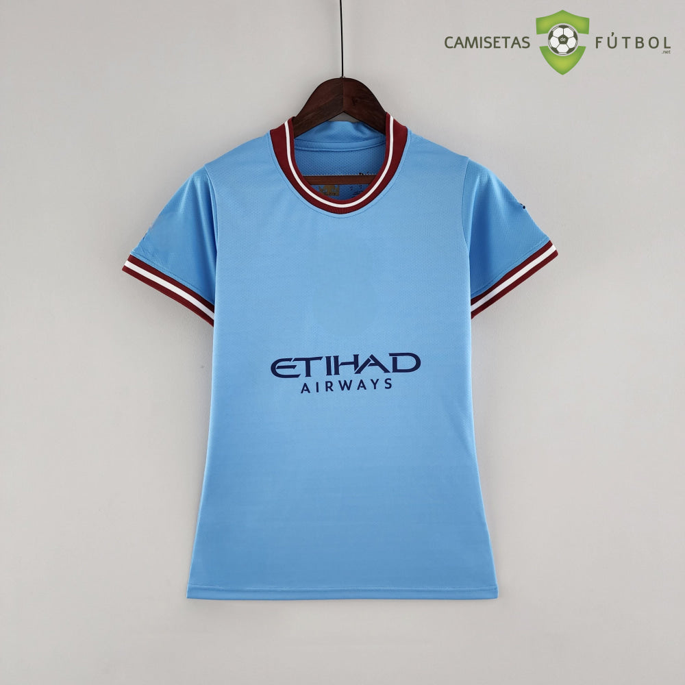 Camiseta Manchester City 22-23 Local Femenina Personalizado