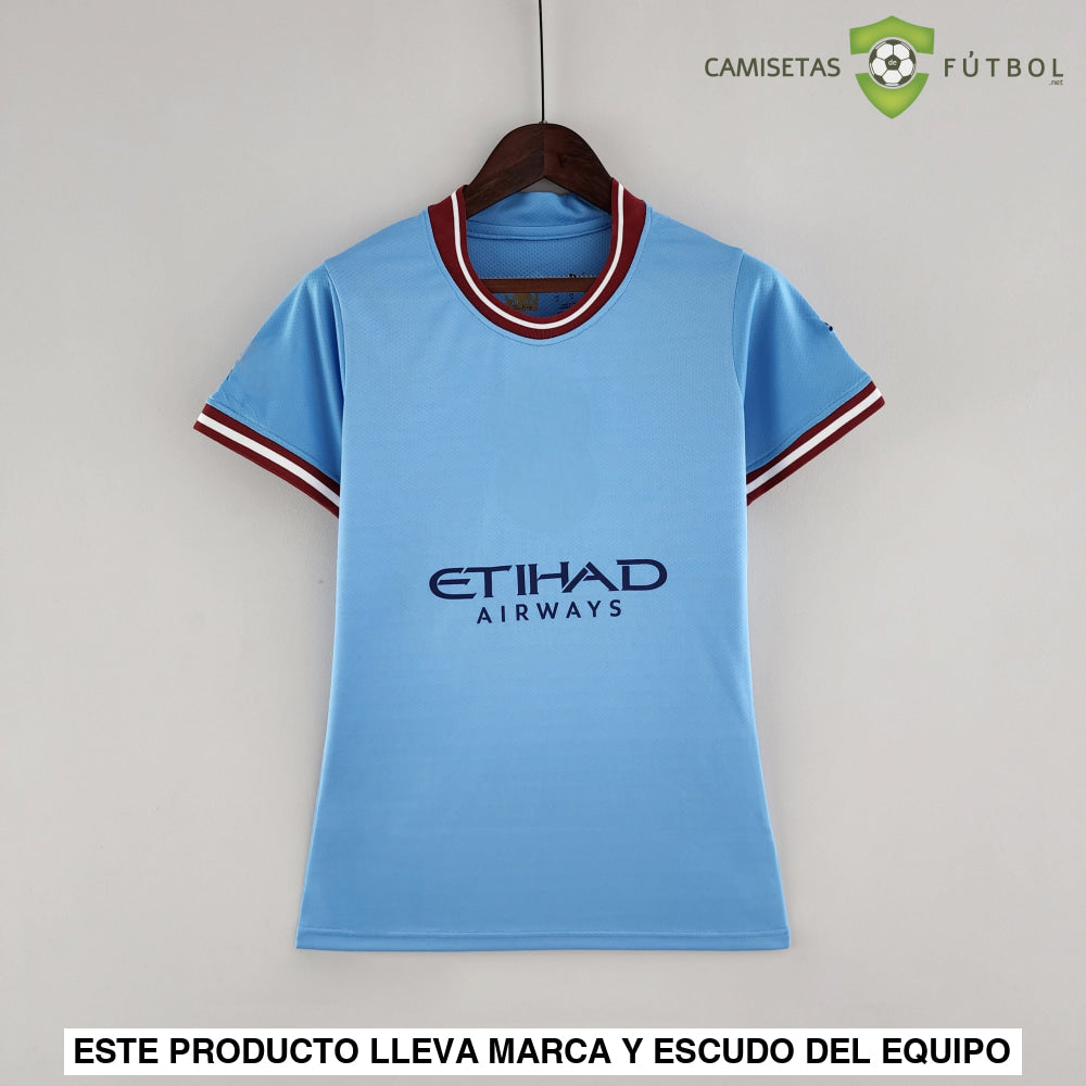 Camiseta Manchester City 22-23 Local Femenina Personalizado