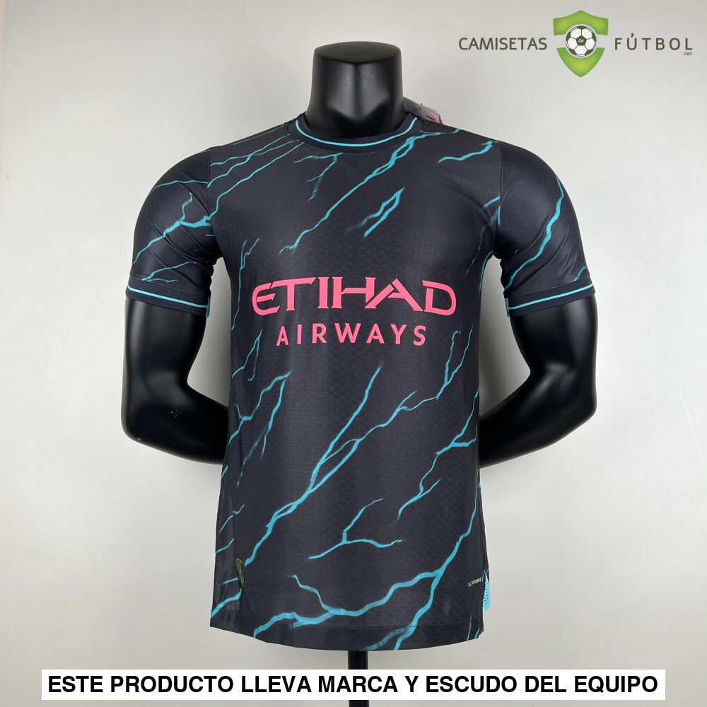Camiseta Manchester City 23-24 3ª Equipacion (Player Version) Personalizado