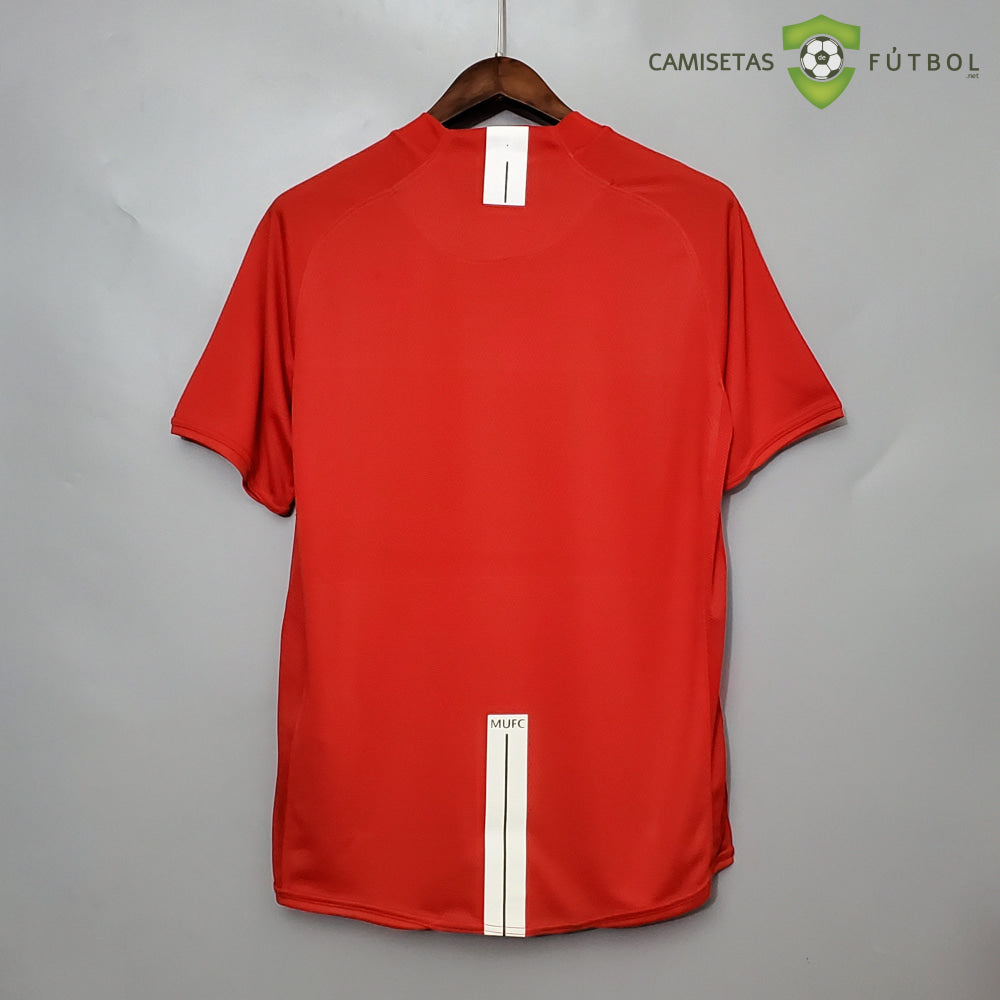 Camiseta Manchester United 07-08 Local (Versión Retro) De Futbol