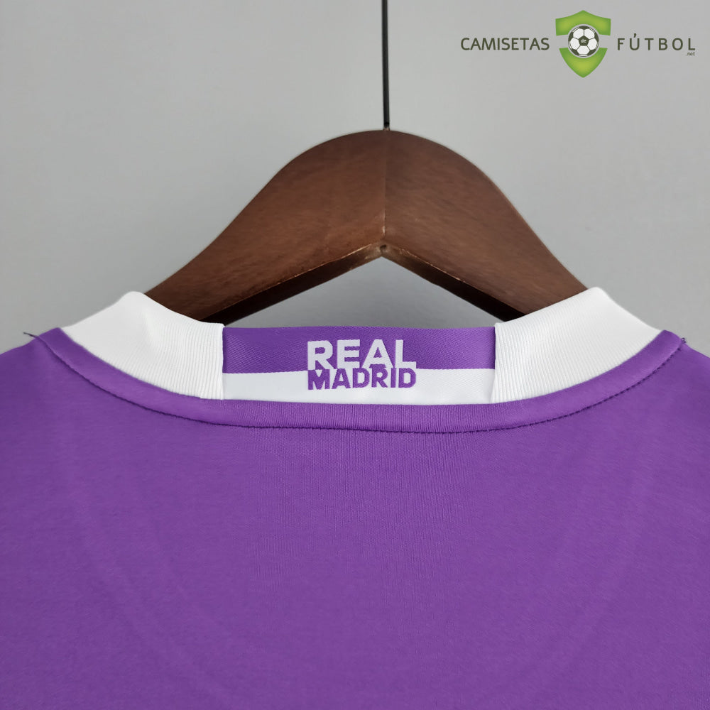 Camiseta Real Madrid 17-18 Visitante (Versión Retro) Sin Personalización