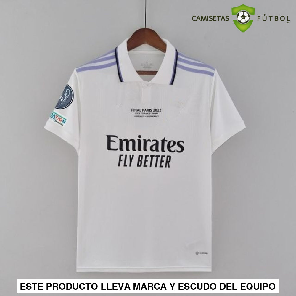 Camiseta Real Madrid 22-23 Edicion Conmemorativa Champions Sin Personalización