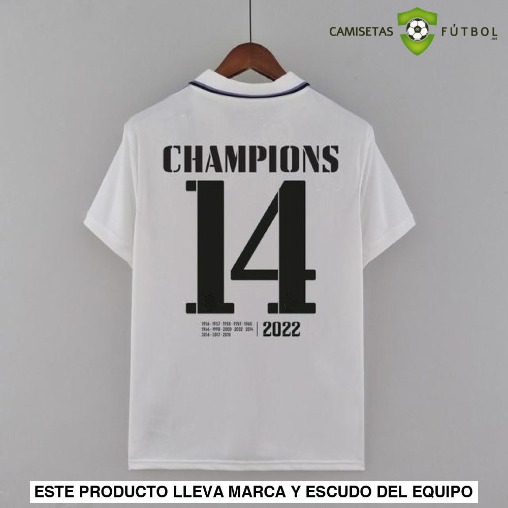 Camiseta Real Madrid 22-23 Edicion Conmemorativa Champions Sin Personalización