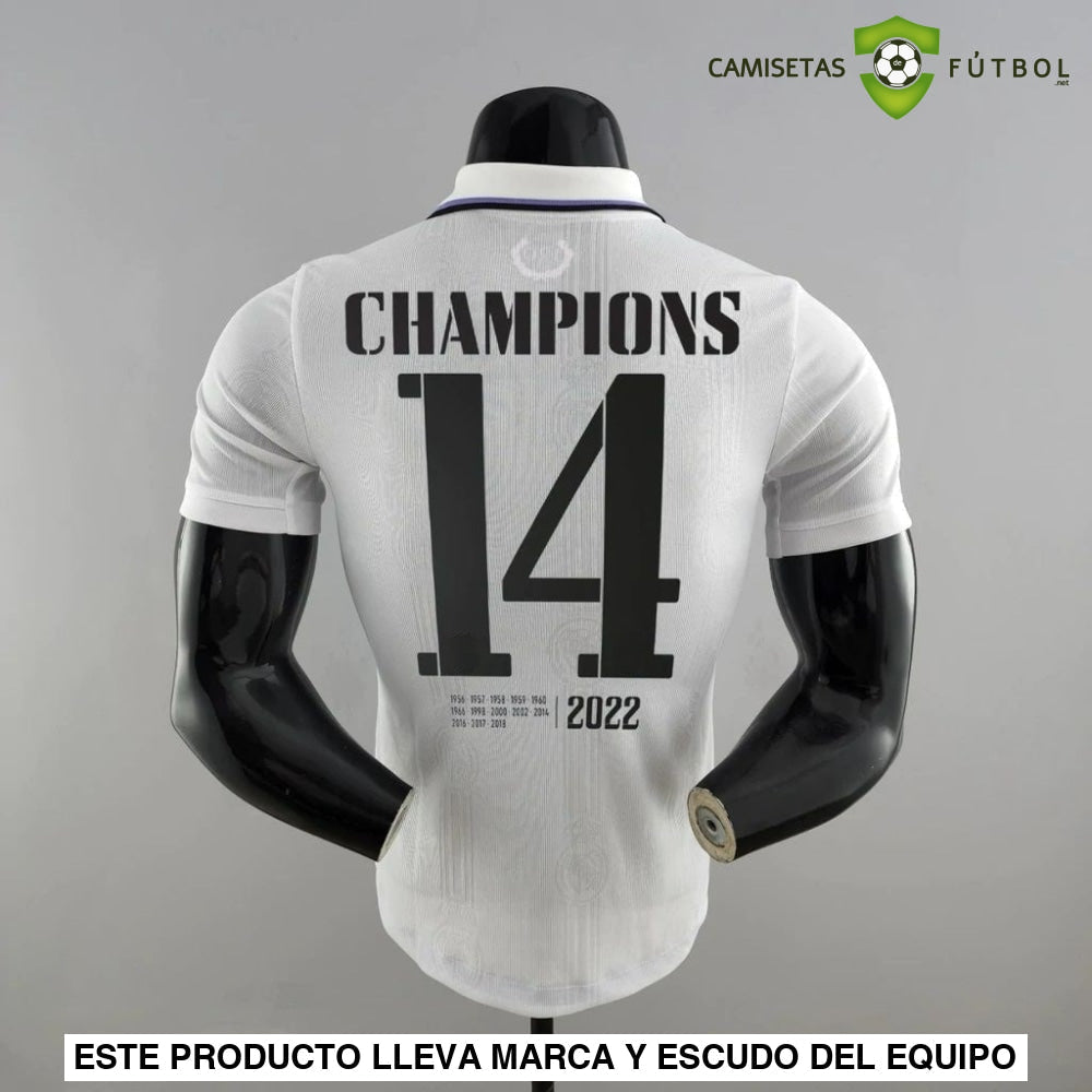 Camiseta Real Madrid 22-23 Edicion Conmemorativa Champions (Player Version) Sin Personalización