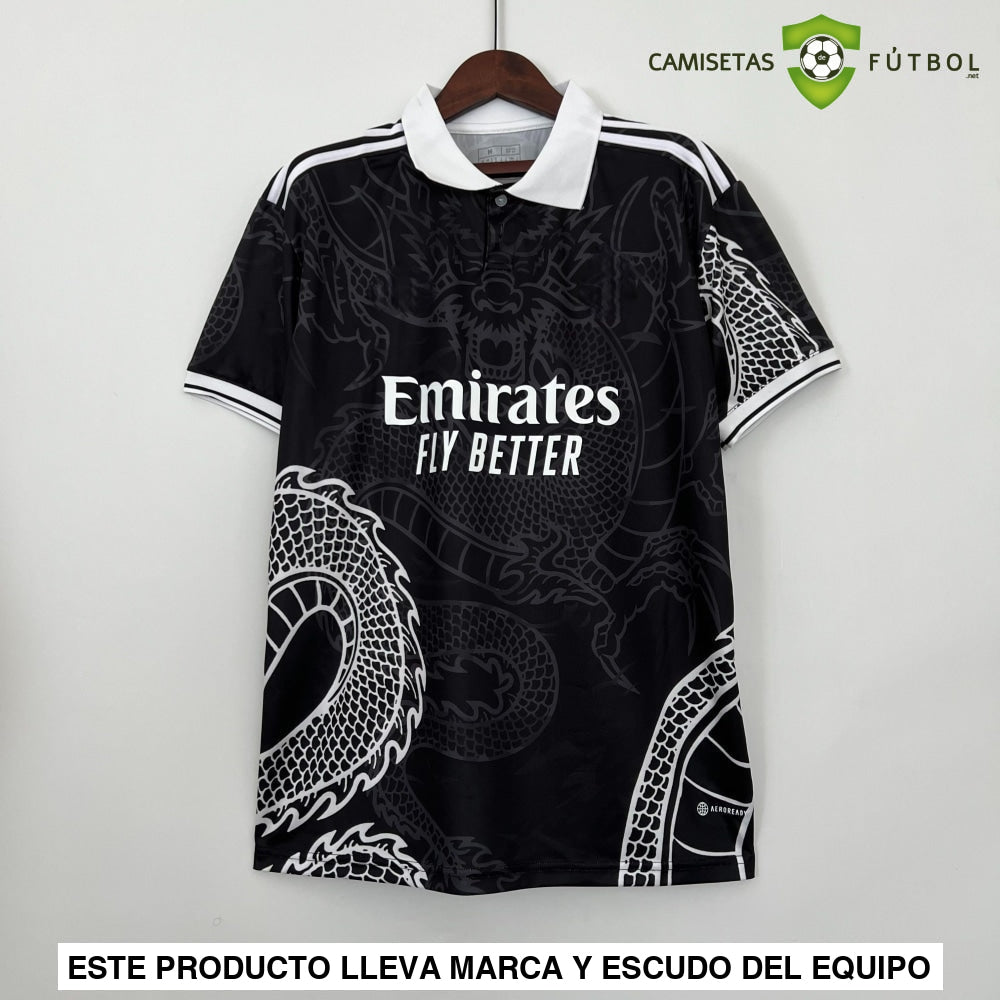 Camiseta Real Madrid 22-23 Edicion Especial Dragón Negro Parche