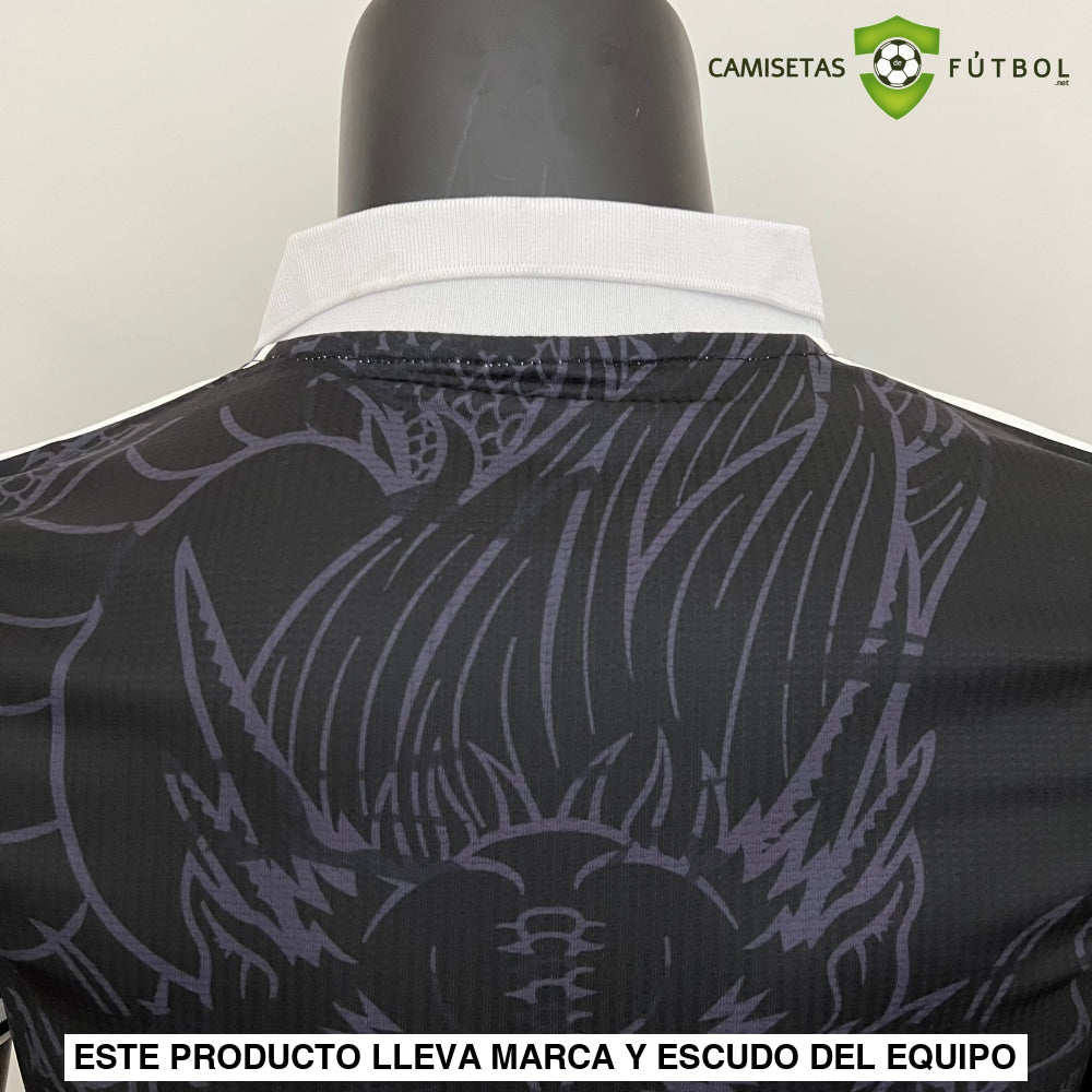 Camiseta Real Madrid 22-23 Edicion Especial Dragón Negro (Player Version) Parche