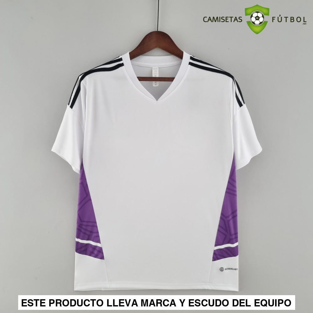 Camiseta Real Madrid 22-23 Entreno Blanco Parche Especial