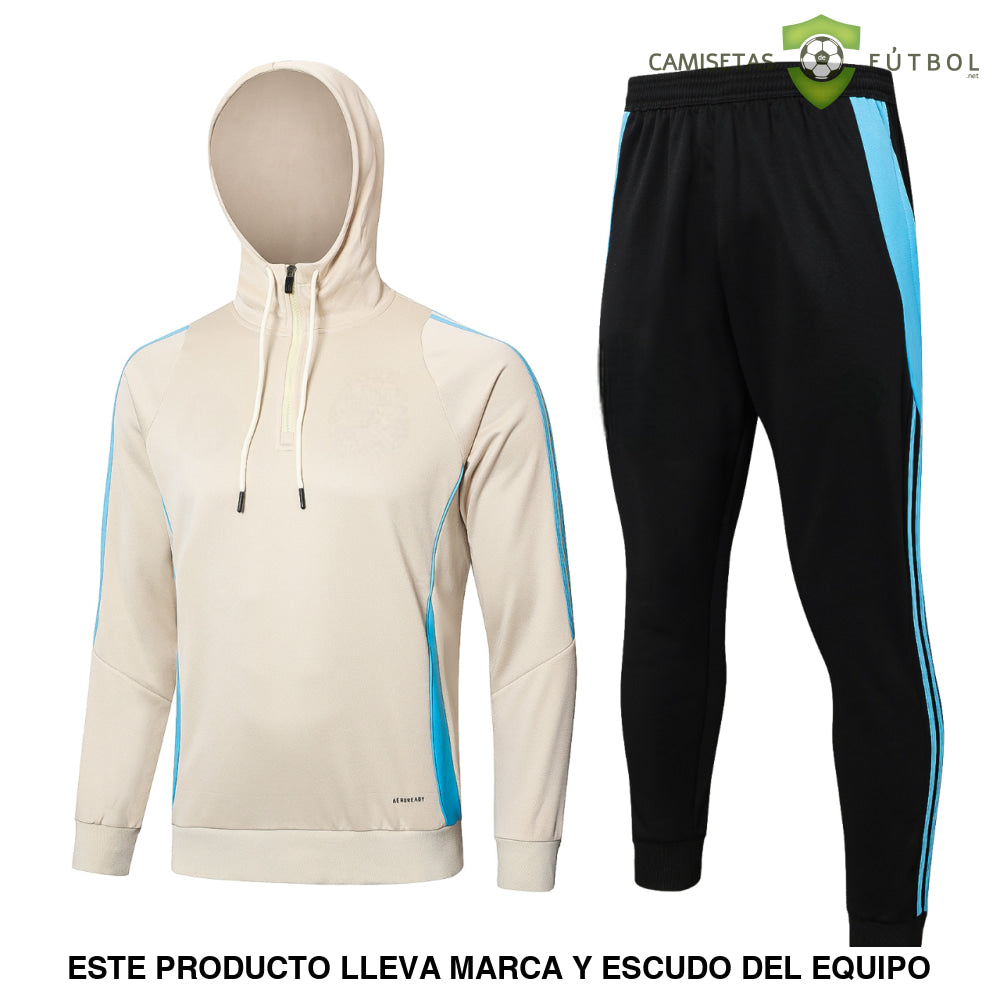 Chandal Argentina 24-25 Media Cremallera Con Capucha Modelo 1 Ropa Deportiva