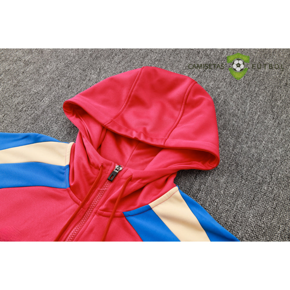 Chandal Barcelona 24-25 Media Cremallera Con Capucha Modelo 6 Ropa Deportiva