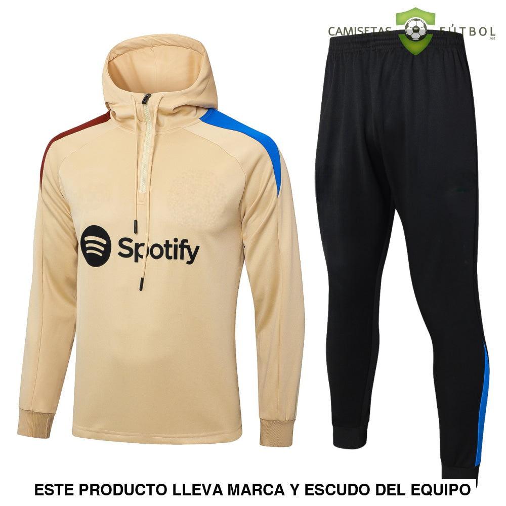 Chandal Barcelona 24-25 Media Cremallera Con Capucha Modelo 7 Ropa Deportiva