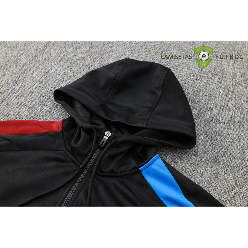 Chandal Barcelona 24-25 Media Cremallera Con Capucha Modelo 8 Ropa Deportiva