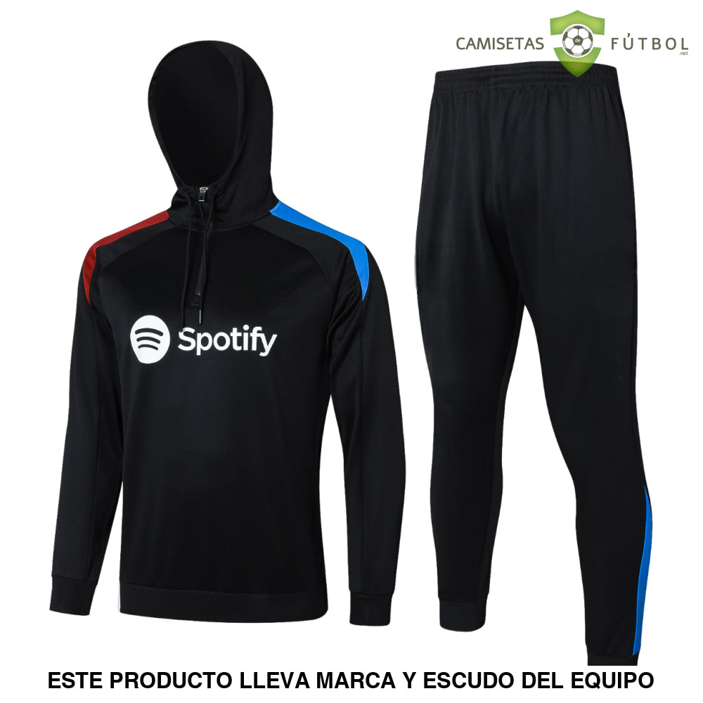 Chandal Barcelona 24-25 Media Cremallera Con Capucha Modelo 8 Ropa Deportiva