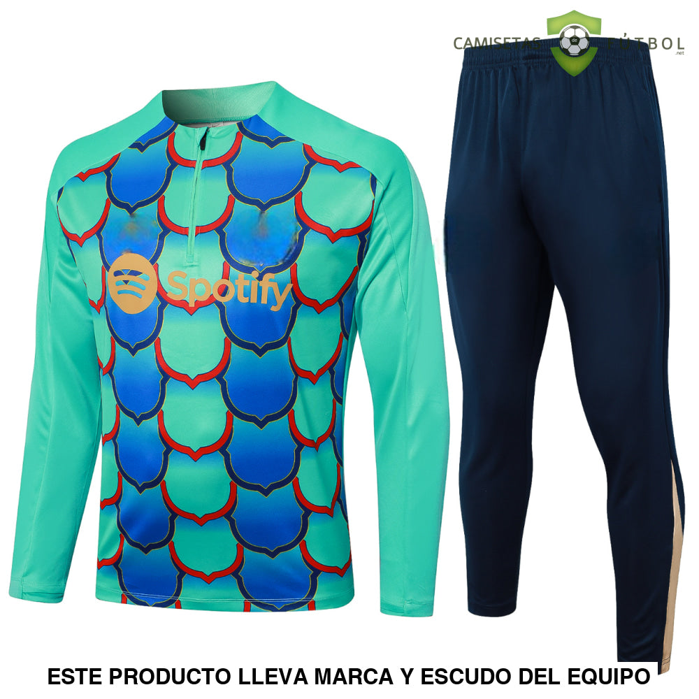 Chandal Barcelona 24-25 Media Cremallera Modelo 10 Ropa Deportiva