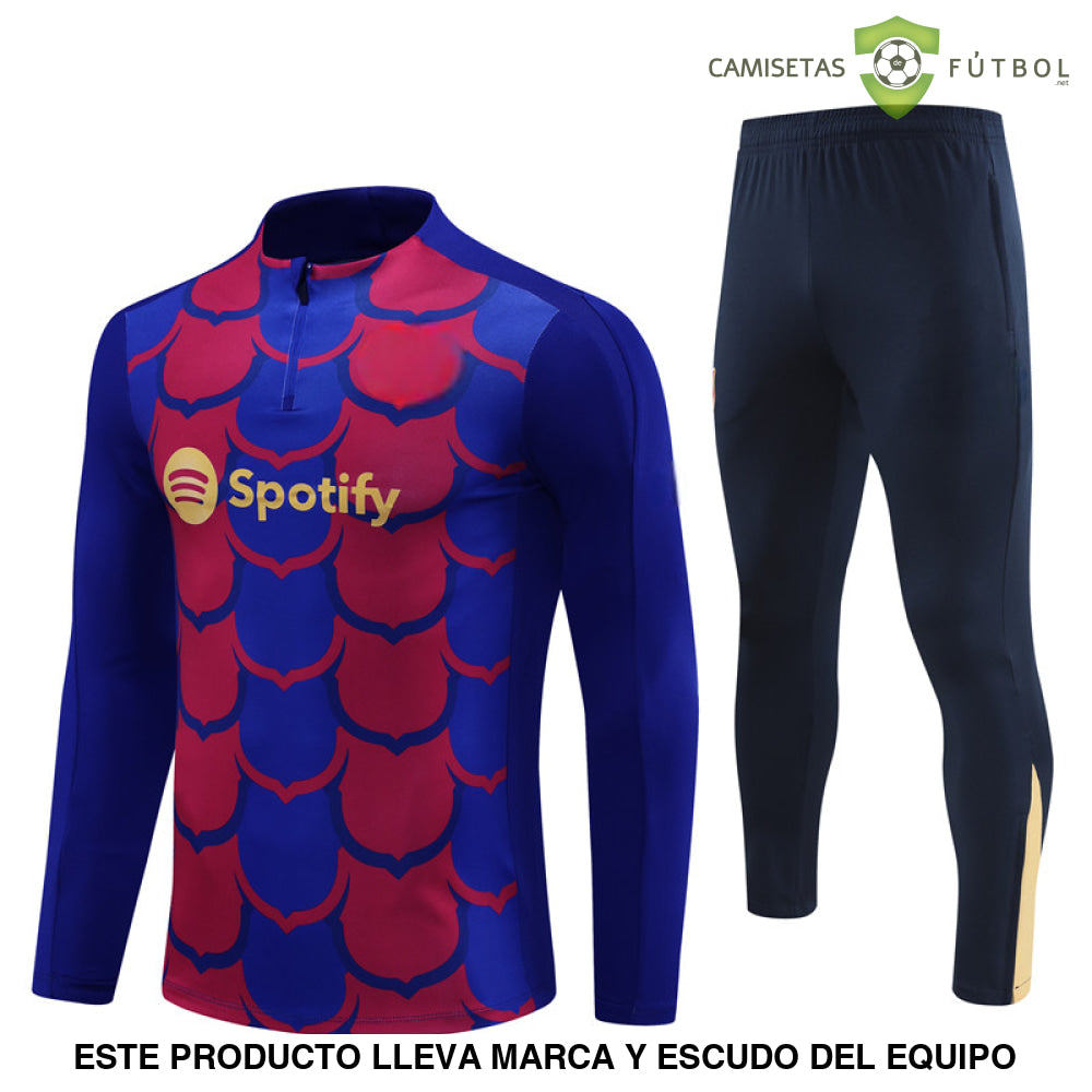 Chandal Barcelona 24-25 Media Cremallera Modelo 3 Ropa Deportiva