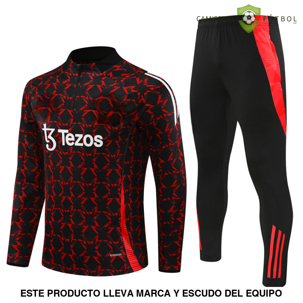 Chandal Manchester United 24-25 Media Cremallera Modelo 3 Ropa Deportiva