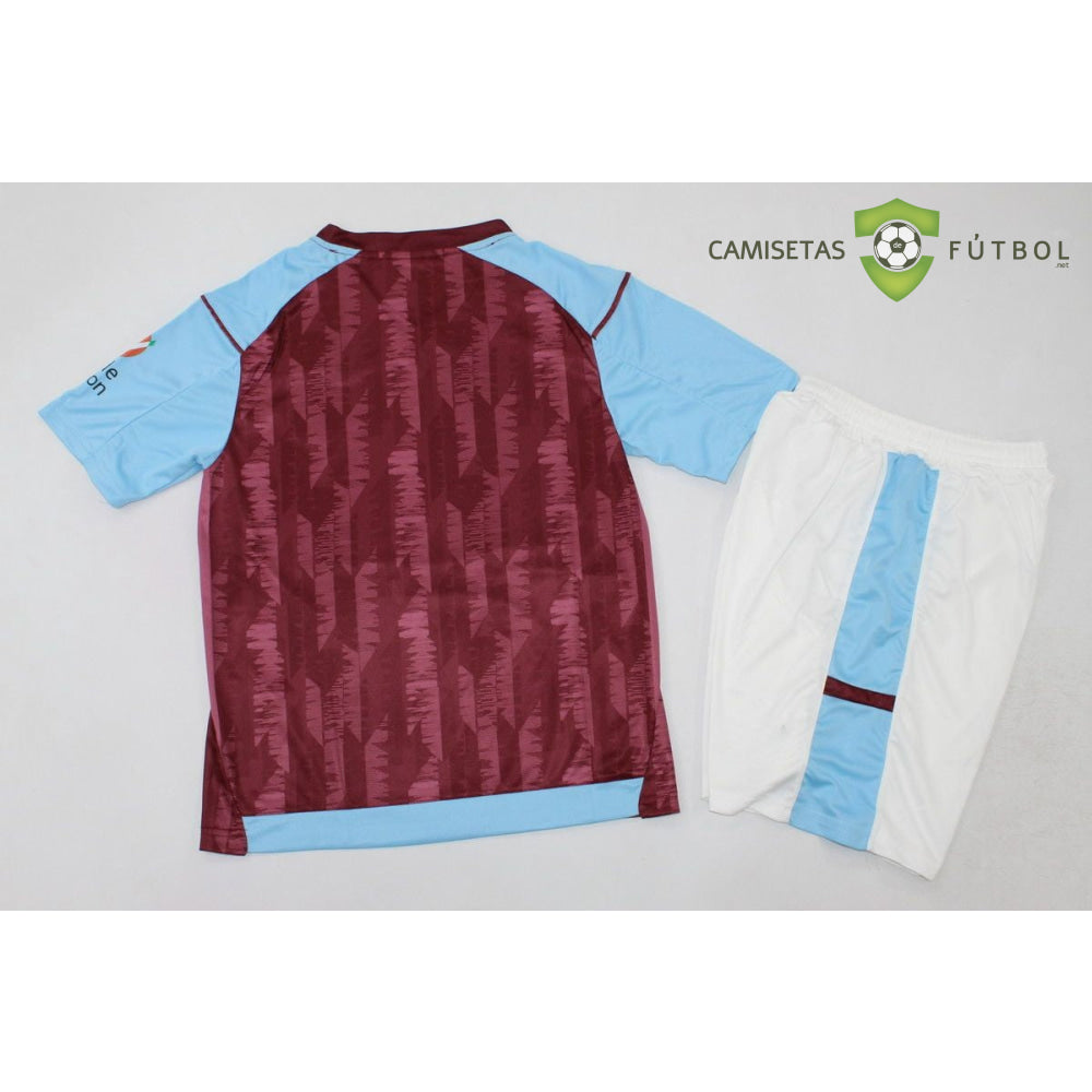 Kit Infantil Aston Villa 23-24 Local Personalizado
