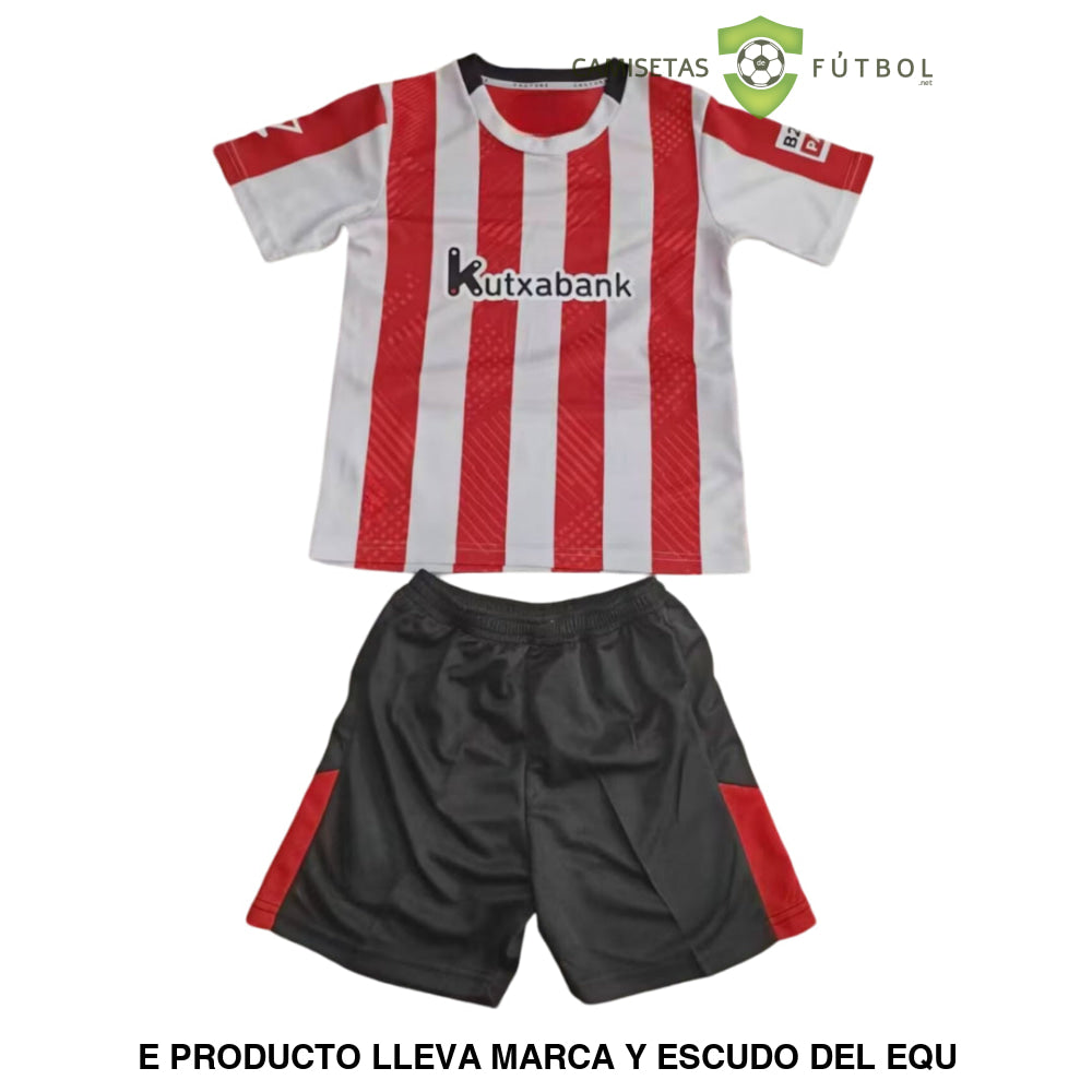 Equipación Athletic De Bilbao 24-25 Local Niño Personalizado