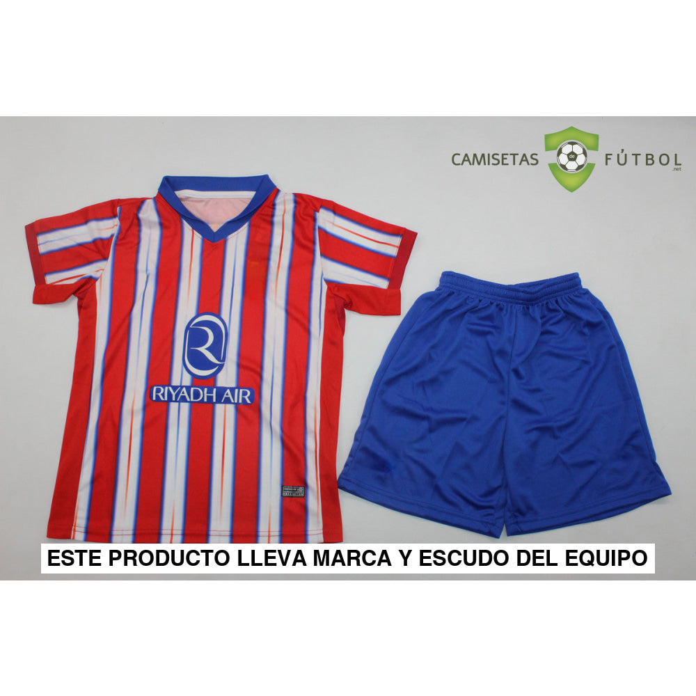 Equipación Atlético De Madrid 24-25 Local Niño Personalizado