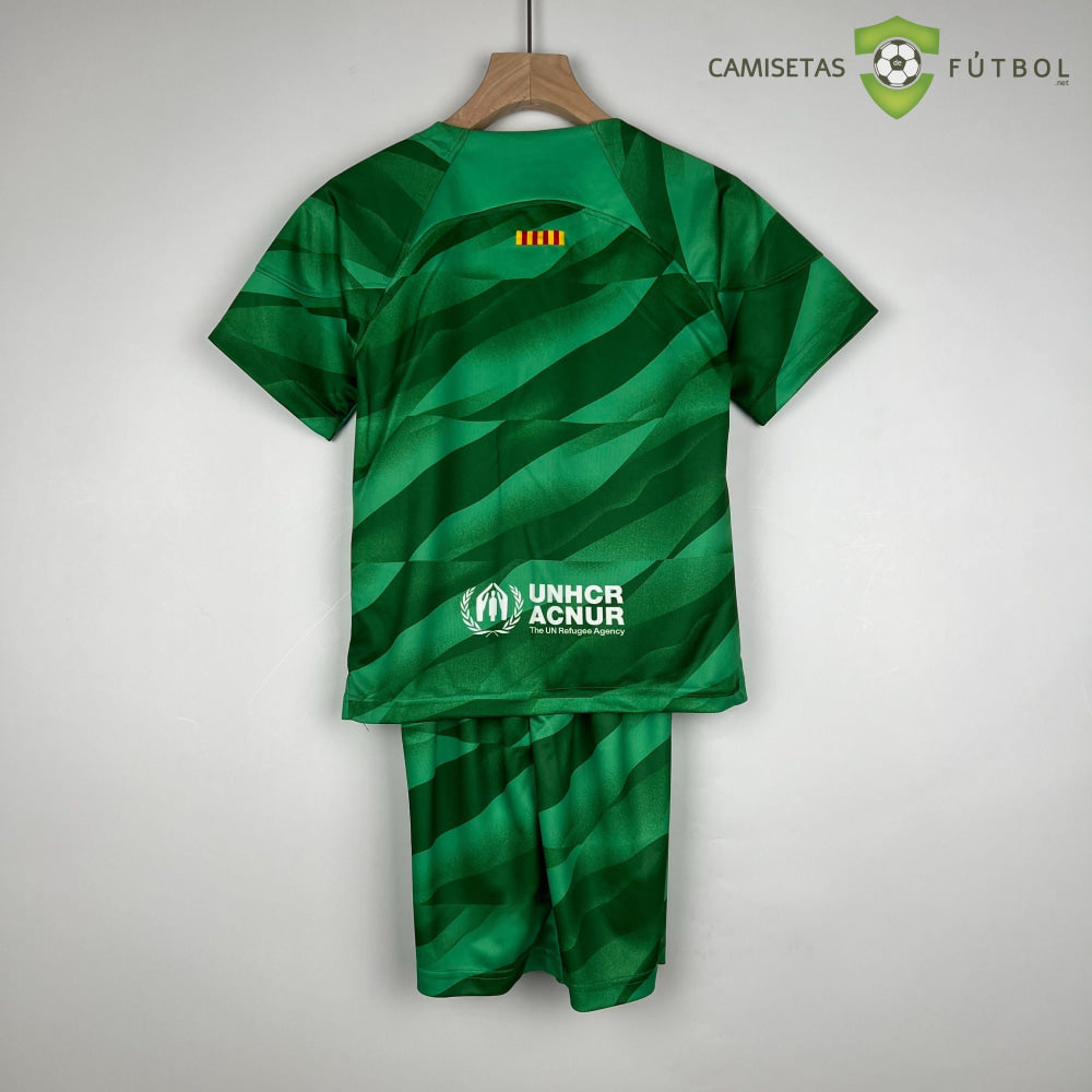 Kit Infantil Barcelona 23-24 Portero Verde Parche Especial