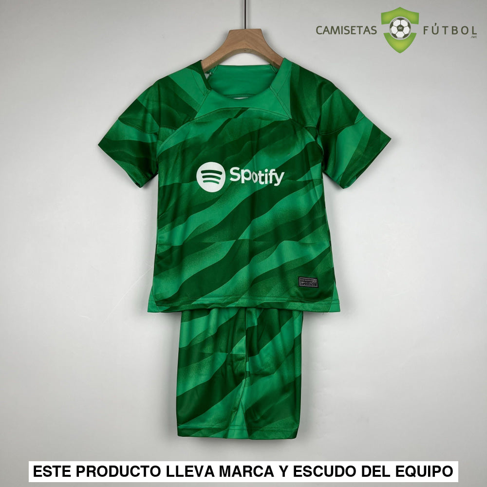 Kit Infantil Barcelona 23-24 Portero Verde Parche Especial