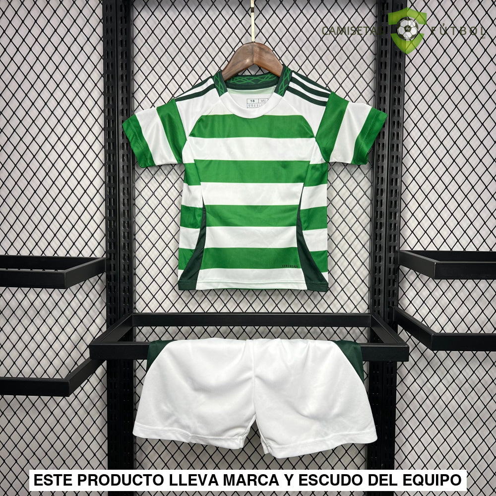 Equipación Celtic 24-25 Local Niño Parche Especial