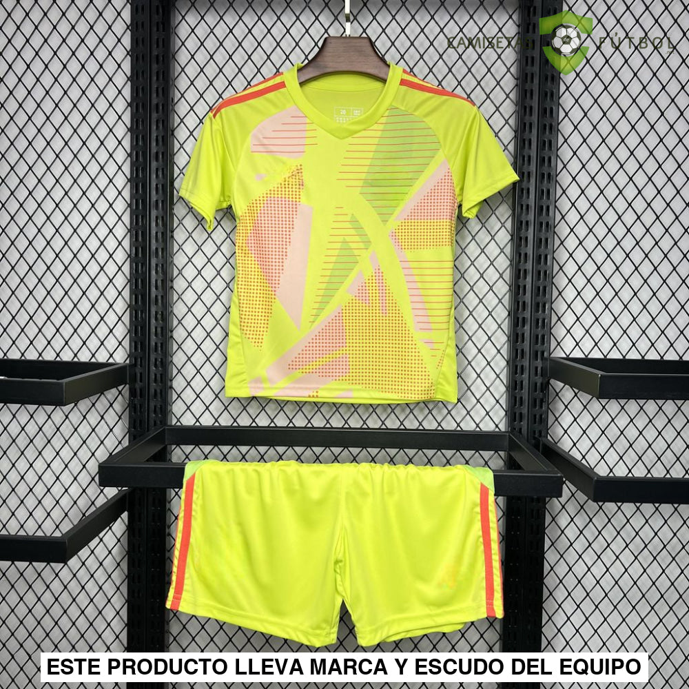 Equipación Celtic 24-25 Portero Amarillo Niño Parche Especial