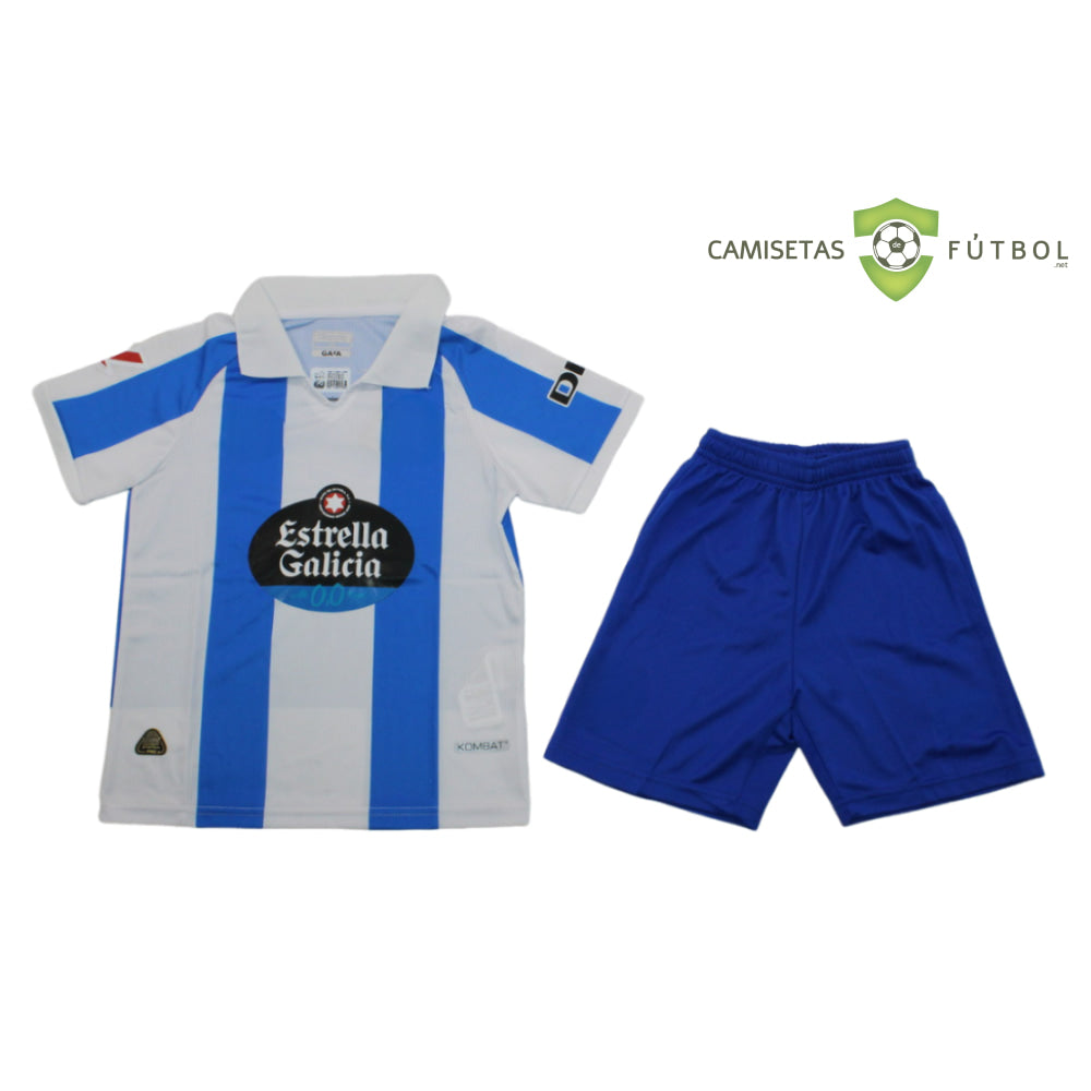 Equipación Deportivo La Coruña 24-25 Local Niño Personalizado