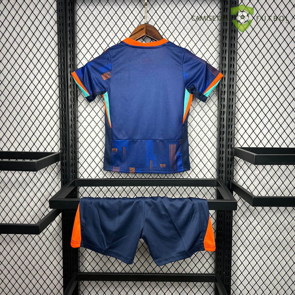 Equipación Holanda 24-25 Visitante Uefa Euro 2024 Niño Personalizado