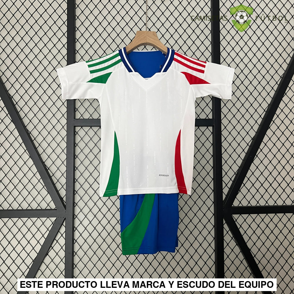 Equipación Italia 24-25 Visitante Uefa Euro 2024 Niño Personalizado