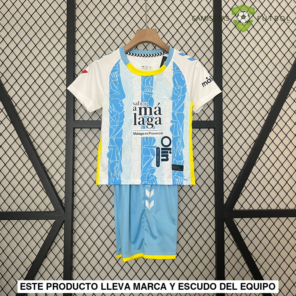 Equipación Malaga 24-25 Local Niño Personalizado