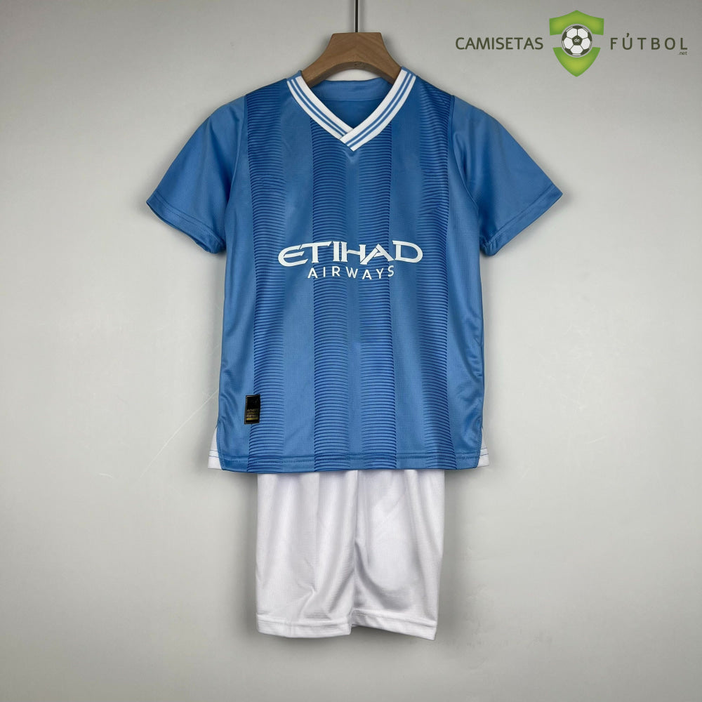 Kit Infantil Manchester City 23-24 Local Personalizado