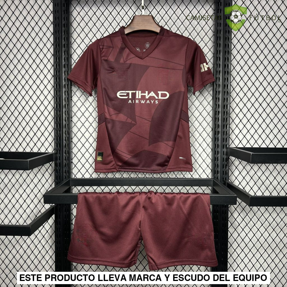 Equipación Manchester City 24-25 3ª Equipacion Niño Personalizado