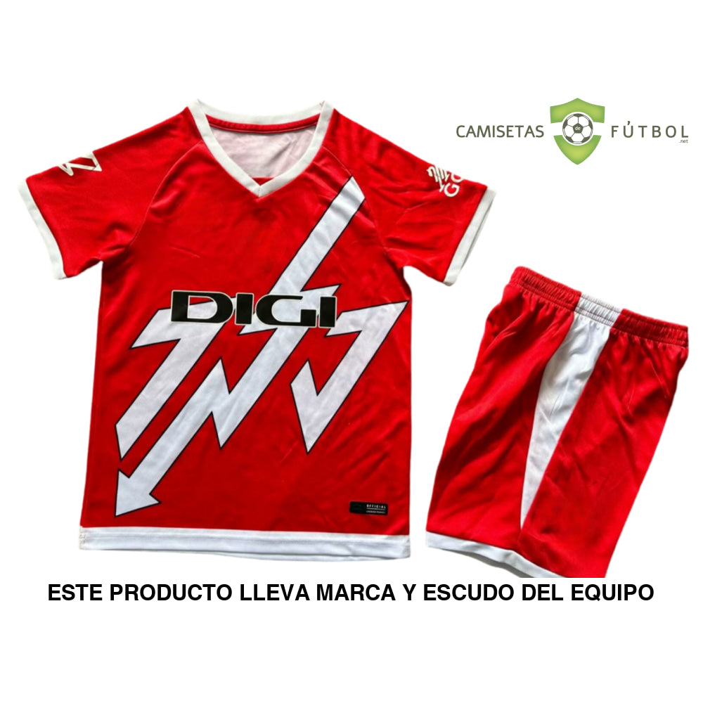 Equipación Rayo Vallecano 24-25 Visitante Niño Personalizado