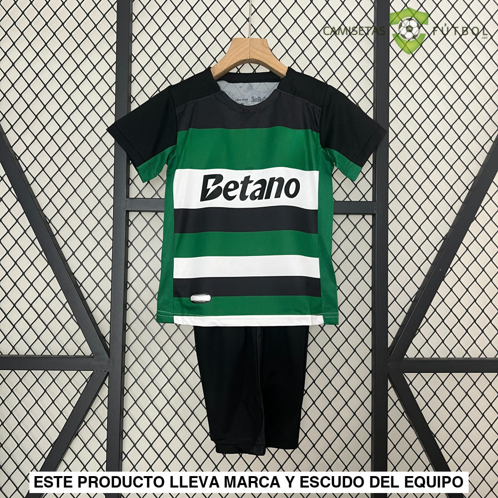 Equipación Sporting Portugal 24-25 Local Niño Personalizado